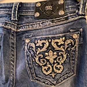 Miss Me Vintage Boot Cut Jeans Size 27 Inseam 32